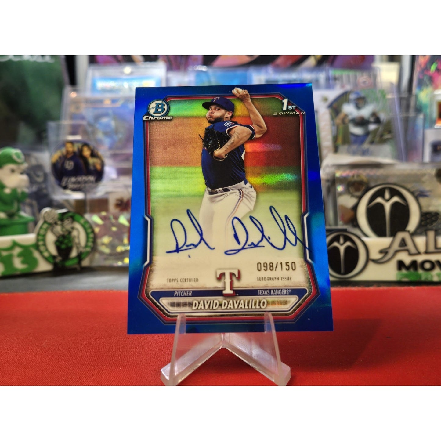 David Davalillo /150 Auto Rc 2026 Bowman - Chrome Prospects Blue Refractor