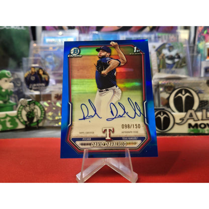 David Davalillo /150 Auto Rc 2026 Bowman - Chrome Prospects Blue Refractor