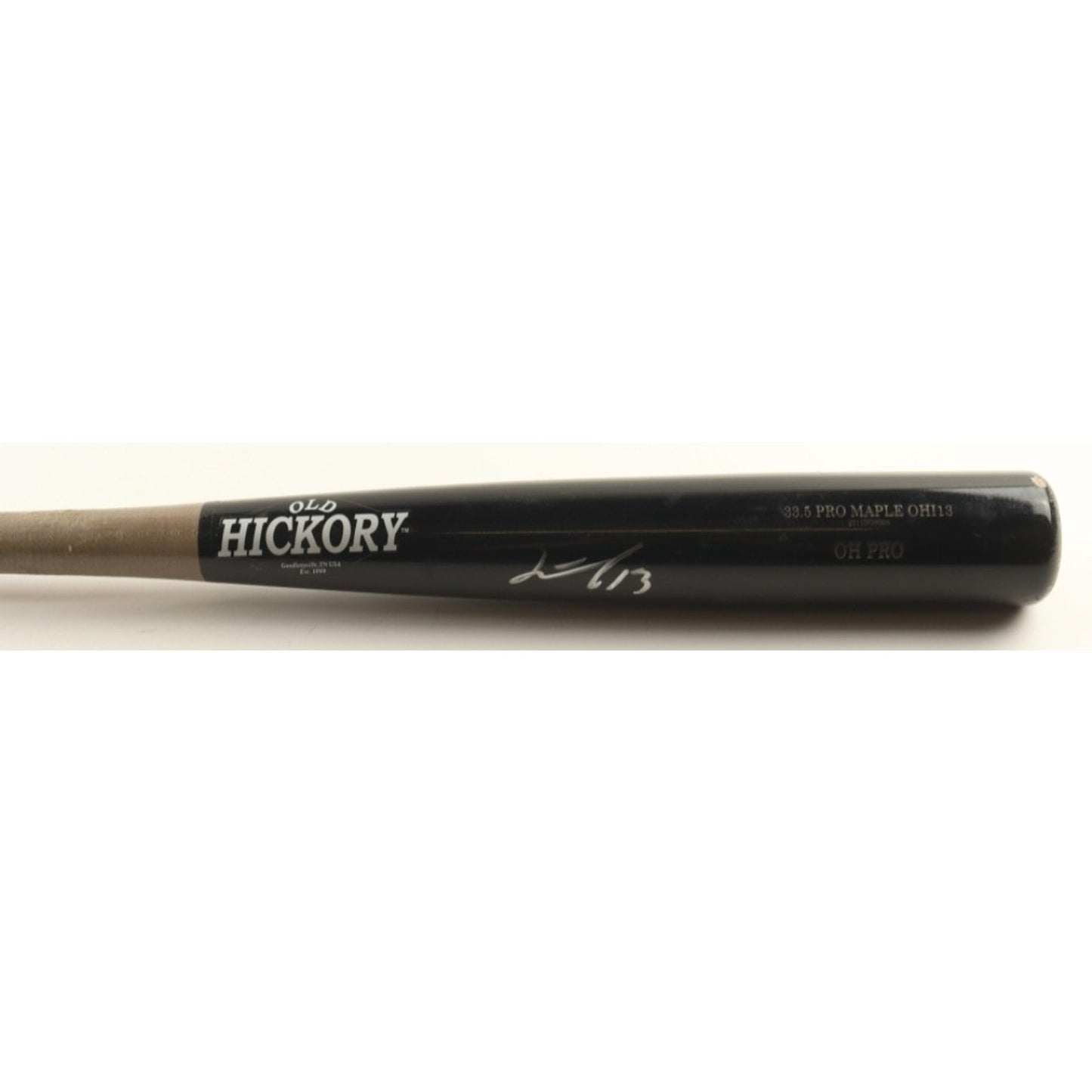 Junior Caminero Game Used And Signed 2025 Old Hickory Bat Beckett Witnessed
