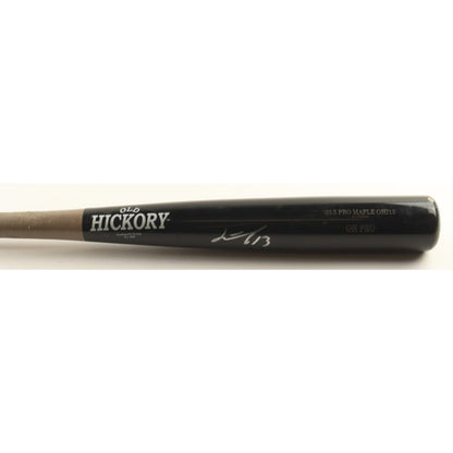 Junior Caminero Game Used And Signed 2025 Old Hickory Bat Beckett Witnessed