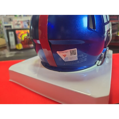 Malik Nabers New York Giants Signed Mini Helmet - Fanatics