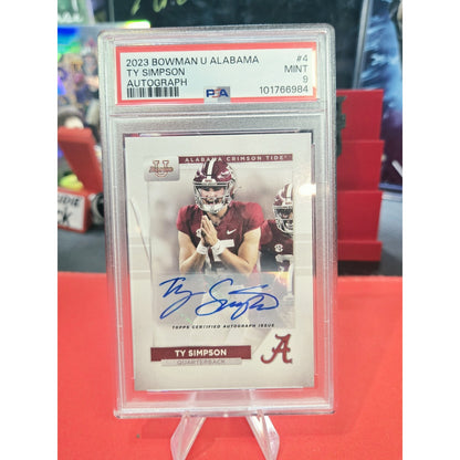Ty Simpson Auto 2023 Bowman University Alabama Crimson Tide - #4