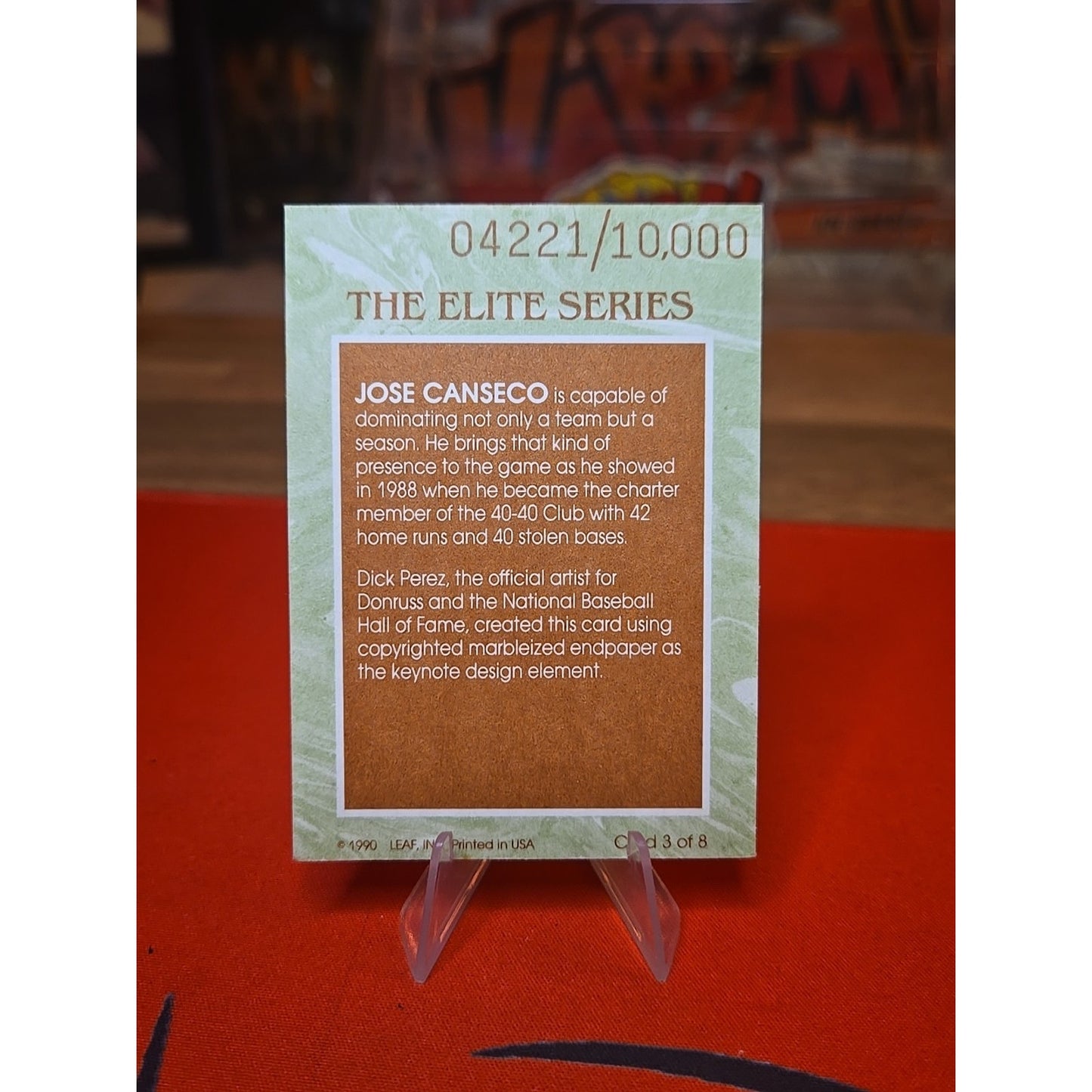 1991 Donruss - Elite Jose Canseco #3 /10000