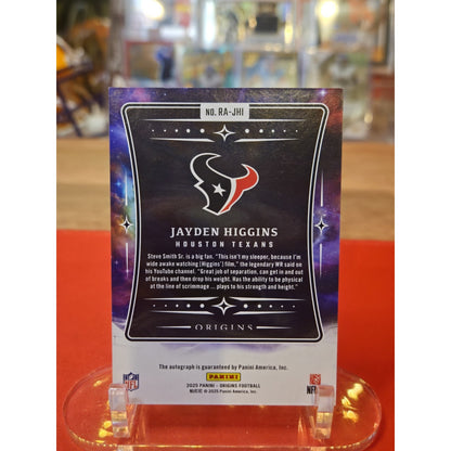 2025 Origins Jayden Higgins On Card Auto Orange Ink 22/75
