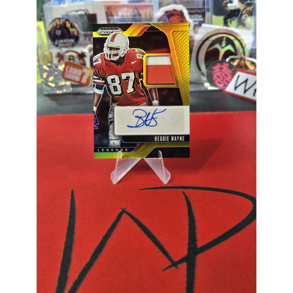 Reggie Wayne /10 Patch Auto 2025 Panini Prizm Draft Legends Miami LPA-RW