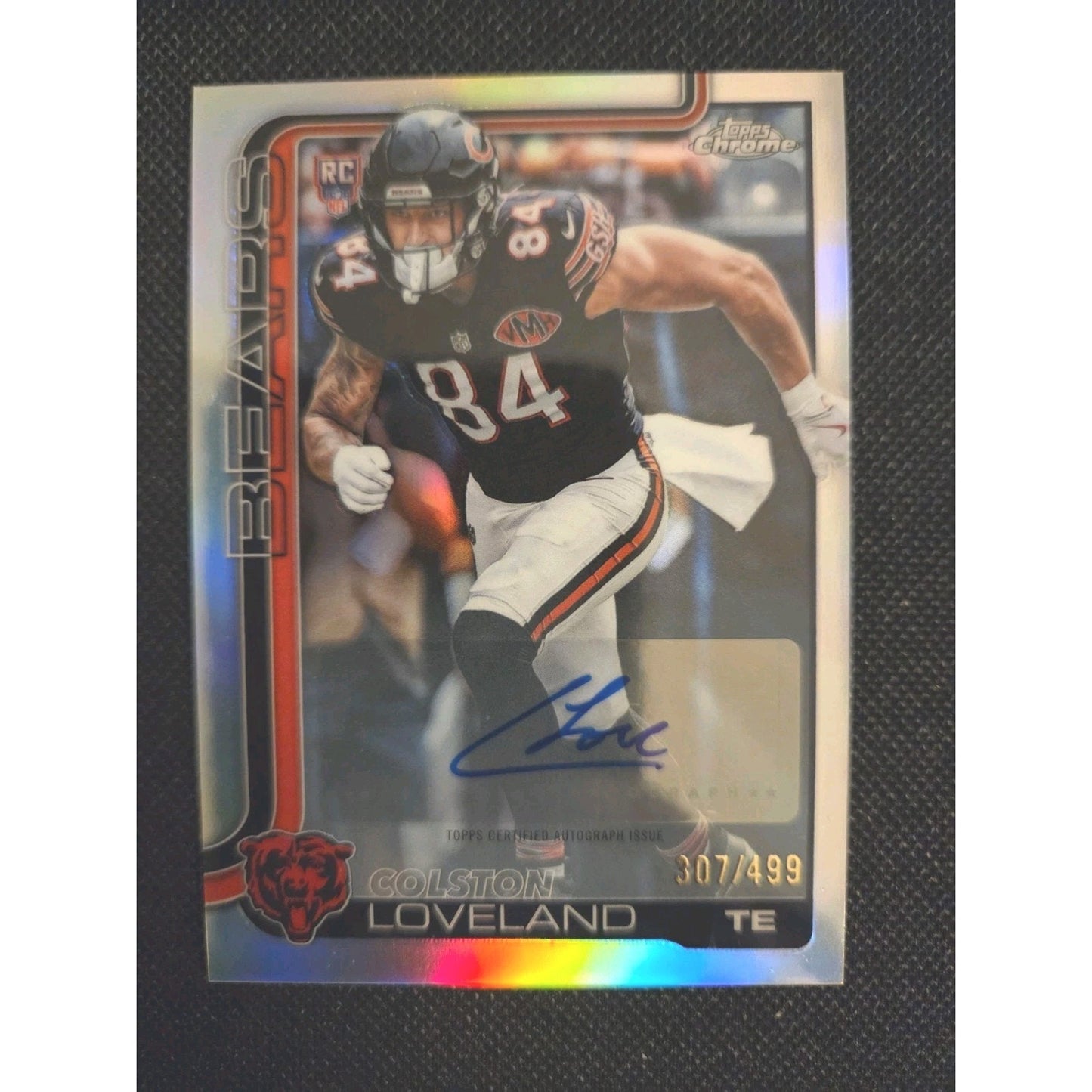 2025 Topps Chrome - Colston Loveland #RA-CL Refractor Rookie Autograph /499