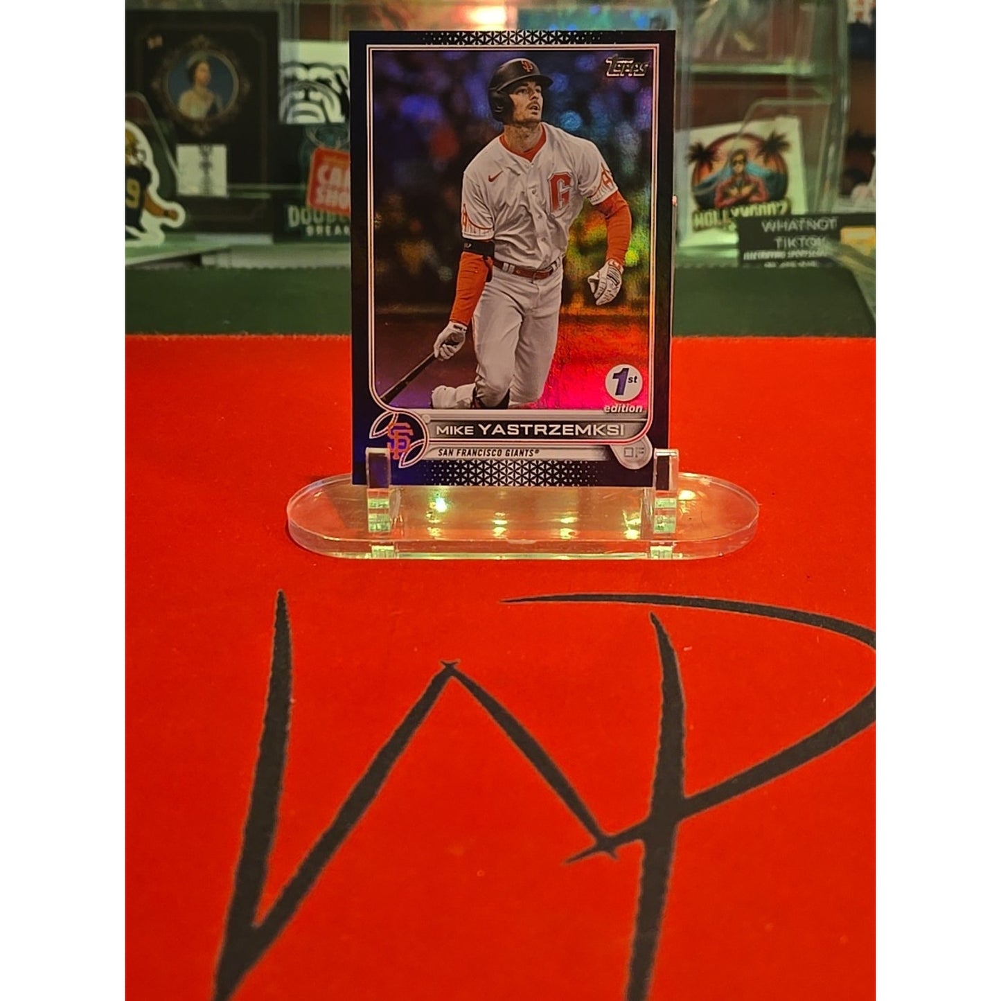 Mike Yastrzemski /25 Error Card 2022 Topps Series 1 1st Edition #103 Name Error