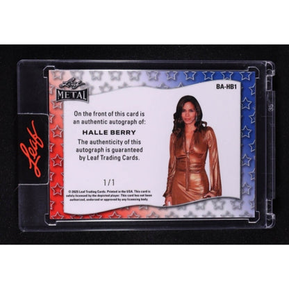 2025 Leaf Metal Pop Century Halle Berry Auto Diagonal Shimmer Silver #1/1