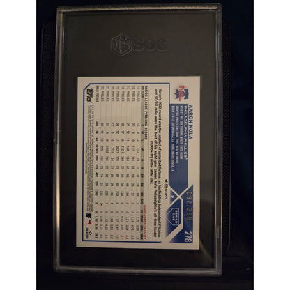 Aaron Nola /299 2023 Topps Series 1 Orange Foilboard SGC 10 - #278