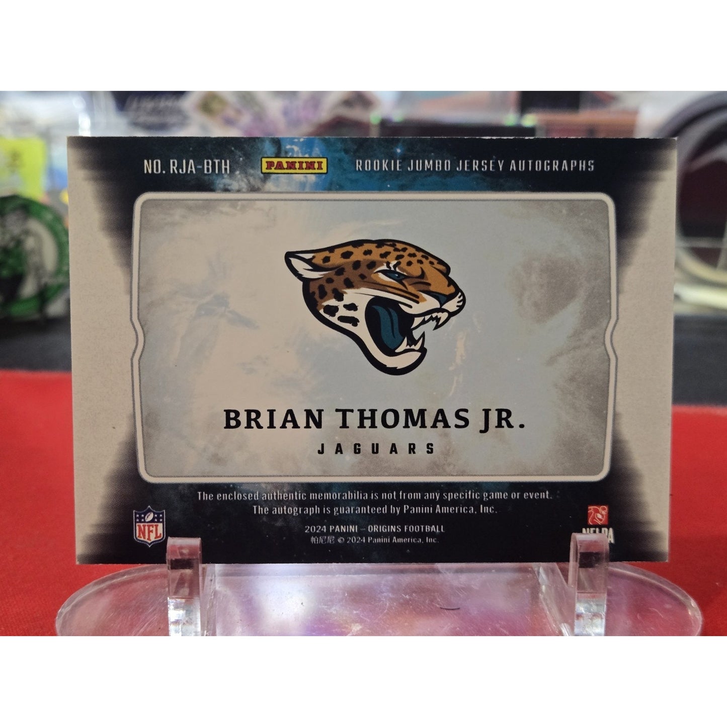 Brian Thomas Jr. Auto Rc 2024 Panini Origins - Rookie Jumbo Jersey #RJA-BTH