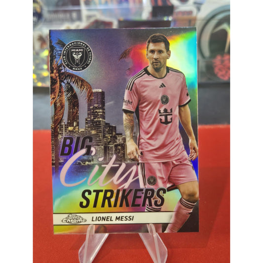 Lionel Messi 2024 Topps Chrome MLS #CS-10 Big City Strikers