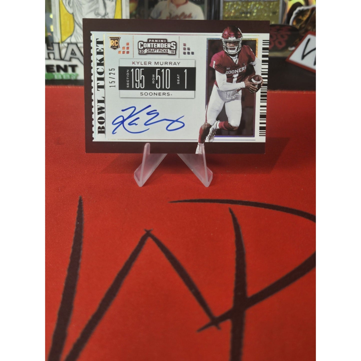 Kyler Murray /25 Auto 2019 Panini Contenders Draft Picks Bowl Ticket Rookie