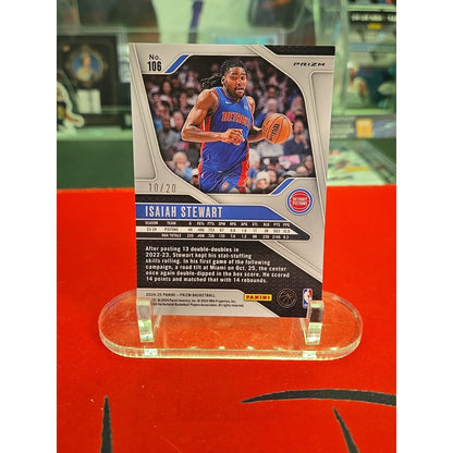 2024-25 Panini Prizm - Isaiah Stewart #106 Bronze Fast Break Prizm /20