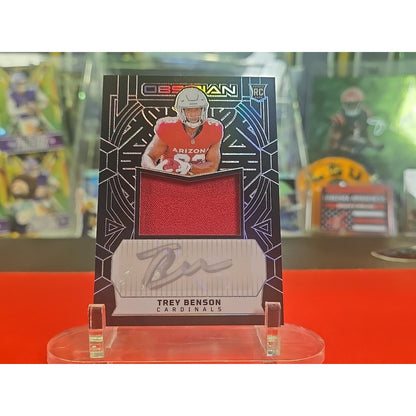 Trey Benson /299 RPA 2024 Panini Obsidian - Rookie Jumbo Jersey Autographs