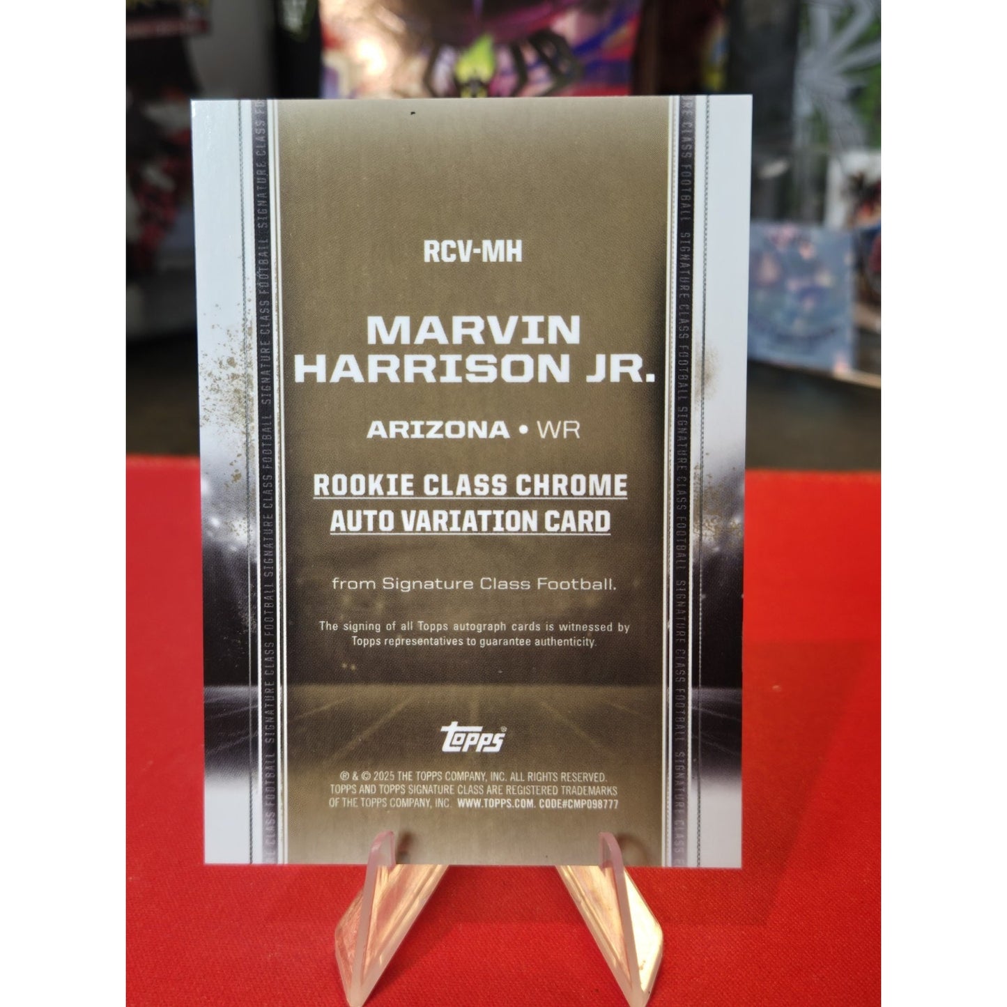 Marvin Harrison Jr 2024 Topps Signature Class - Rookie Chrome Autographs