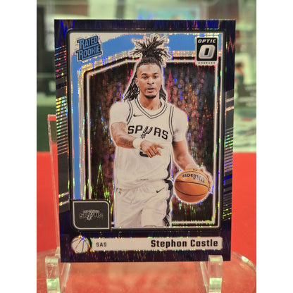 2024-25 Panini Donruss Optic - Rated Rookie Stephon Castle #254 Purple Shock...