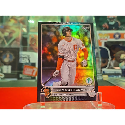 Mike Yastrzemski /25 Error Card 2022 Topps Series 1 1st Edition #103 Name Error