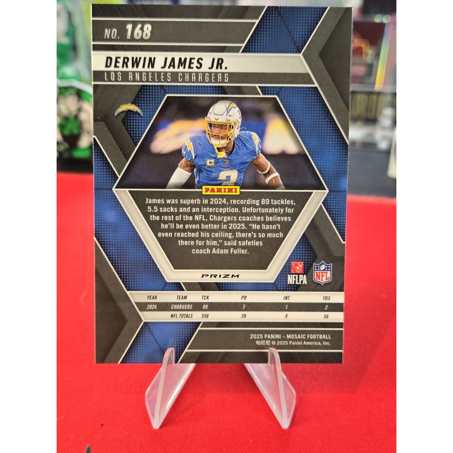 Derwin James Jr. Genesis Prizm 2025 Panini Mosaic #168 Los Angeles Chargers SSP
