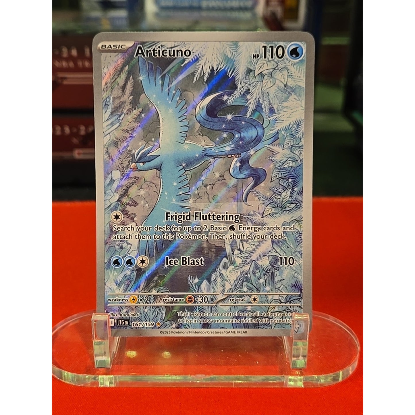 Pokémon Articuno 161/159 Journey Together Illustration Rare Light Play LP