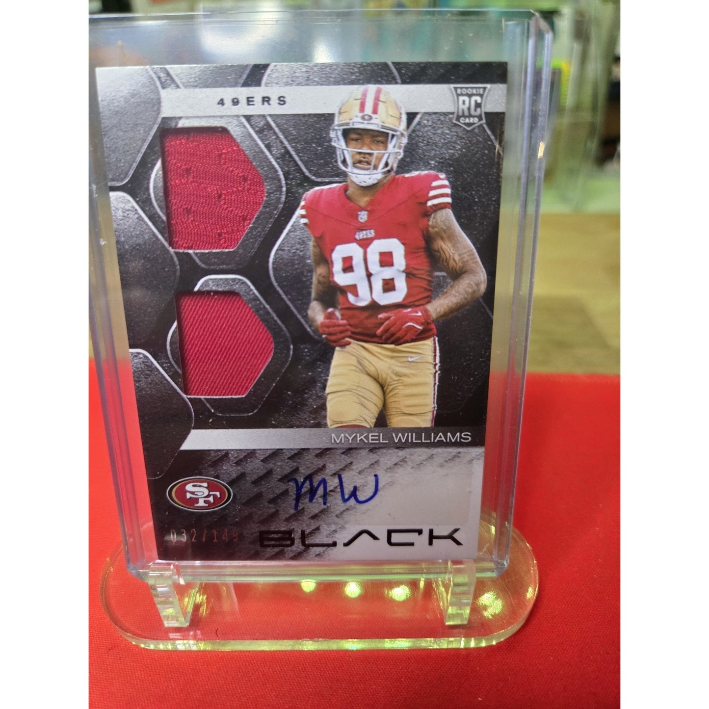 Mykel Williams /99 RC 2025 Panini Black - RPA #140