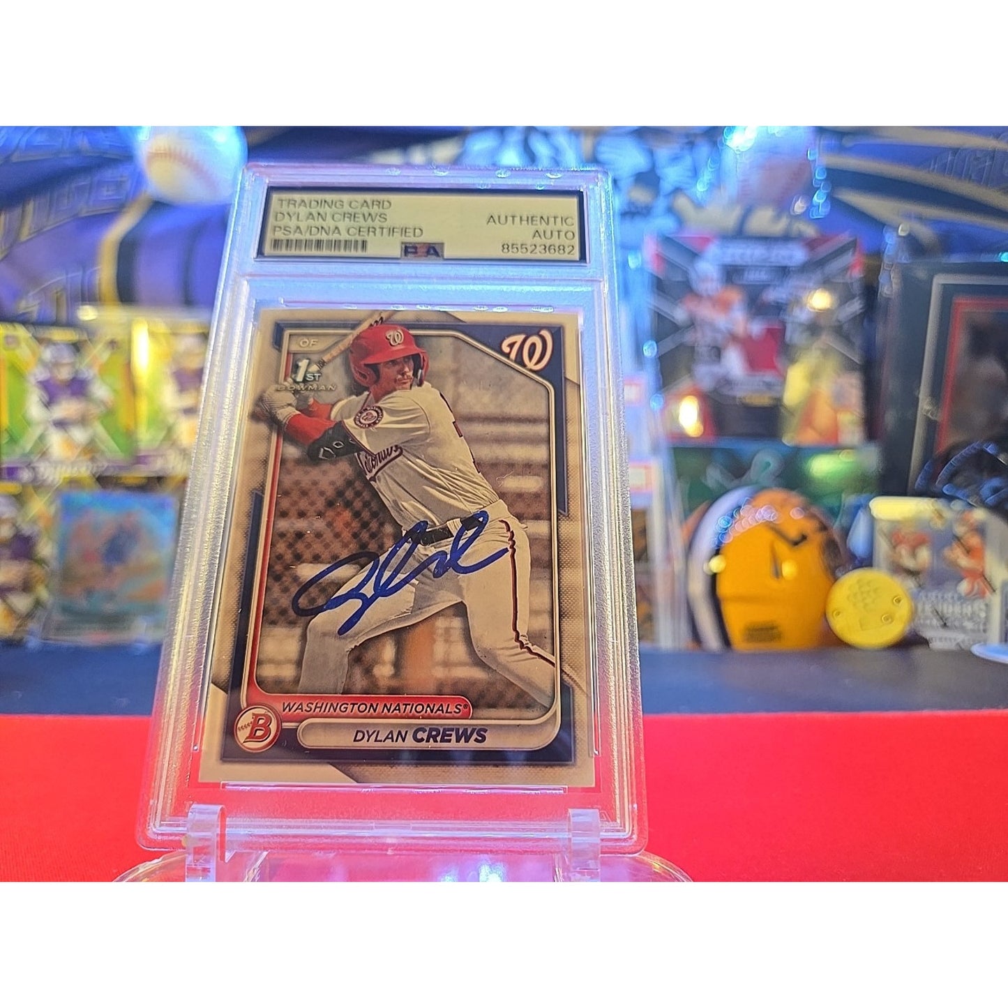 2024 Bowman Chrome 1st #BCP-23 Dylan Crews Psa/Dna On Card Auto