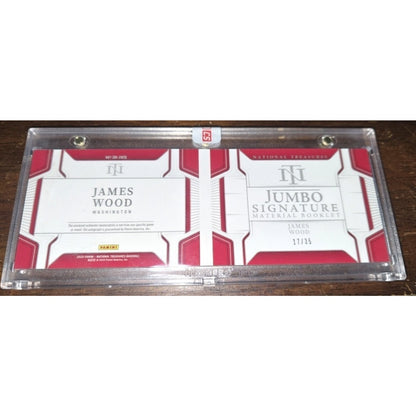 James Wood /35 Patch Auto 2025 National Treasures Jumbo Signature Material Book