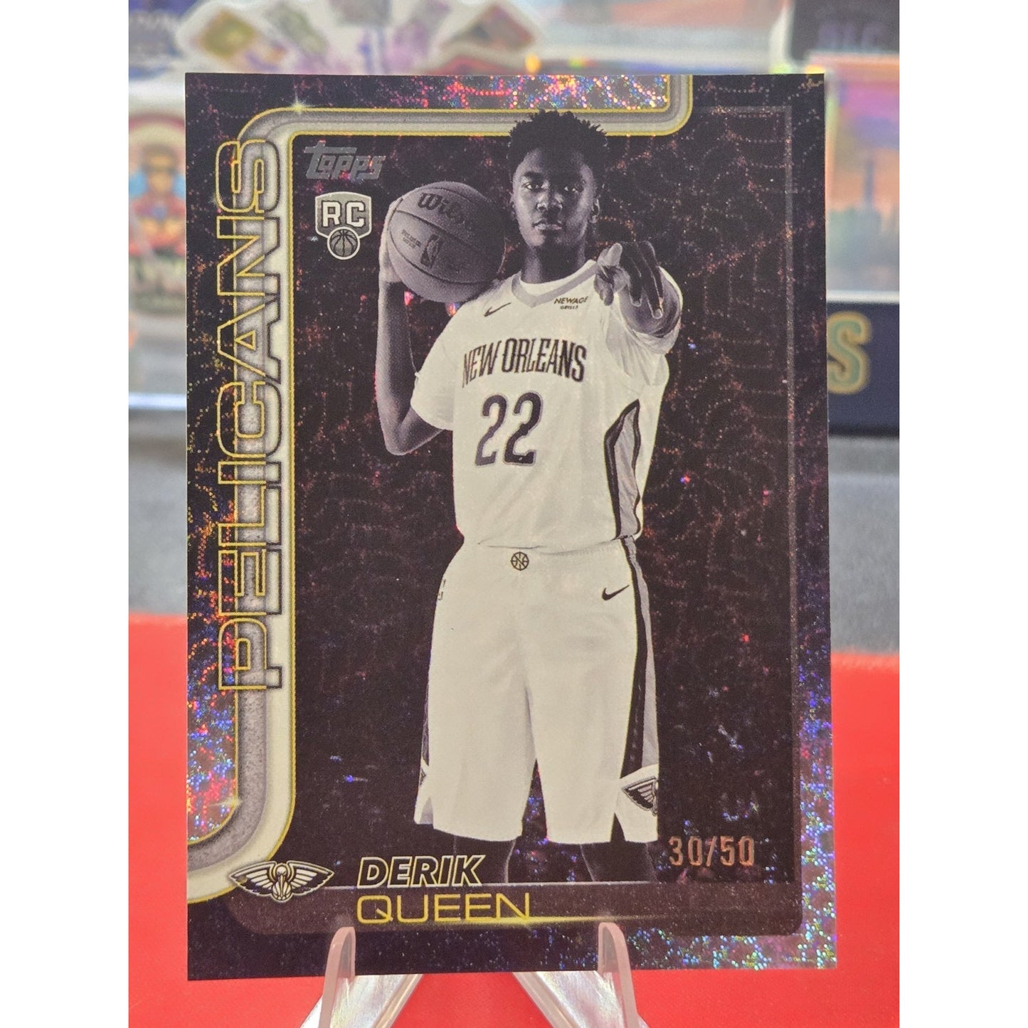 Derik Queen /50 Rc Blackout 2025-26 Topps Flagship