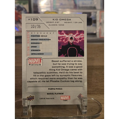 2023 Upper Deck Marvel Platinum High Series Pink Pulsar 16/33 Kid Omega 02ro