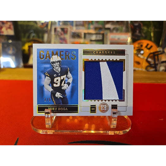 Joey Bosa /5 Jumbo Jerseys 2021 Panini Gamers #GJ-JB Pearl (MEM)