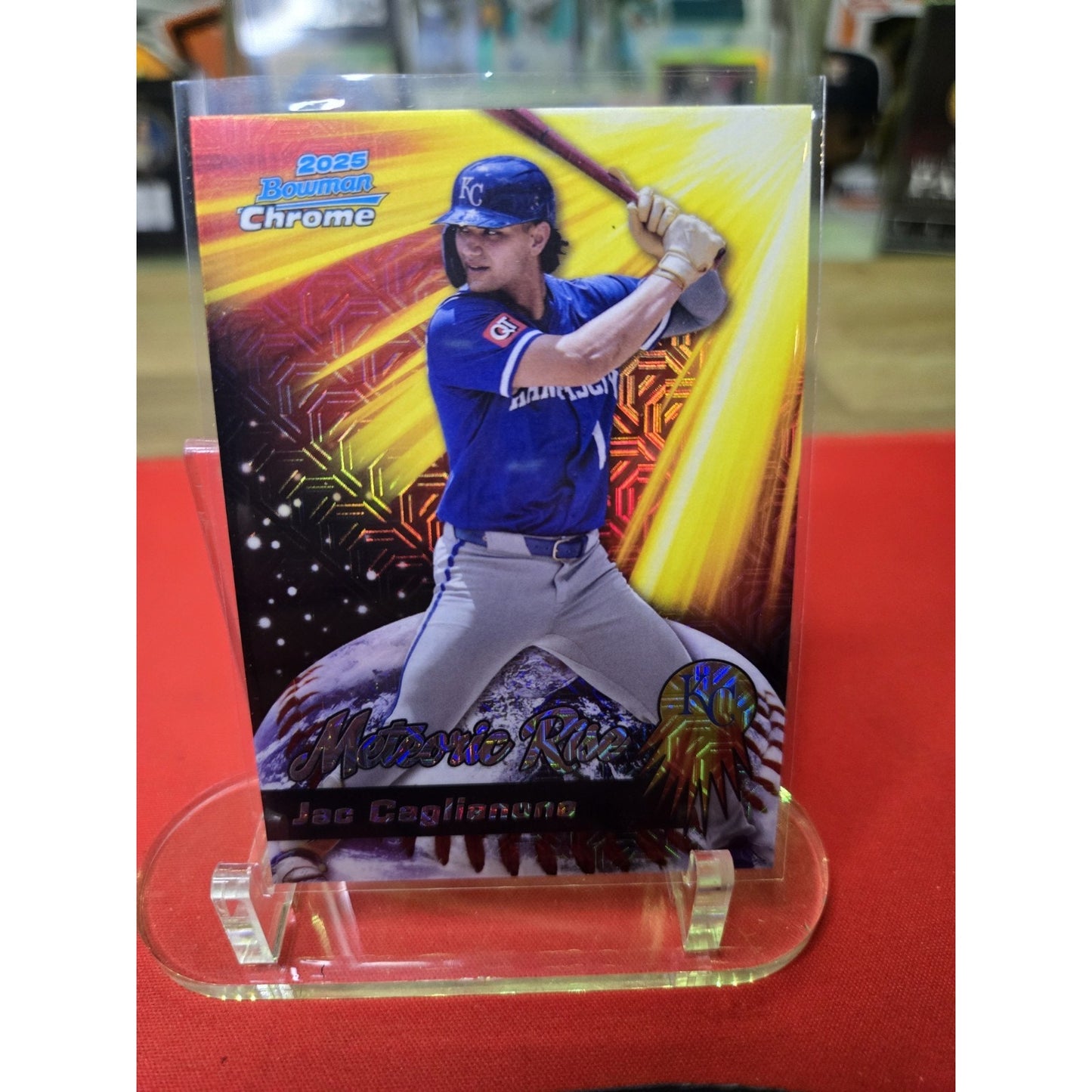 Jac Caglianone Meteoric Rise MOJO 2025 Bowman Chrome MR-17 Royals 👀🔥⚾️