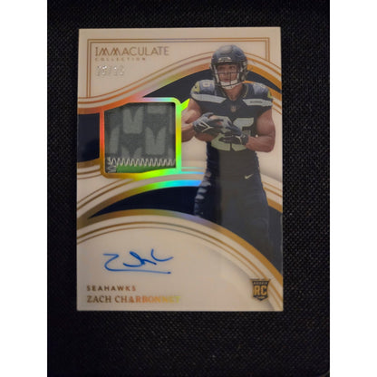 Zach Charbonnet /25 RPA 2023 Panini Immaculate Collection Seahawks New RB1