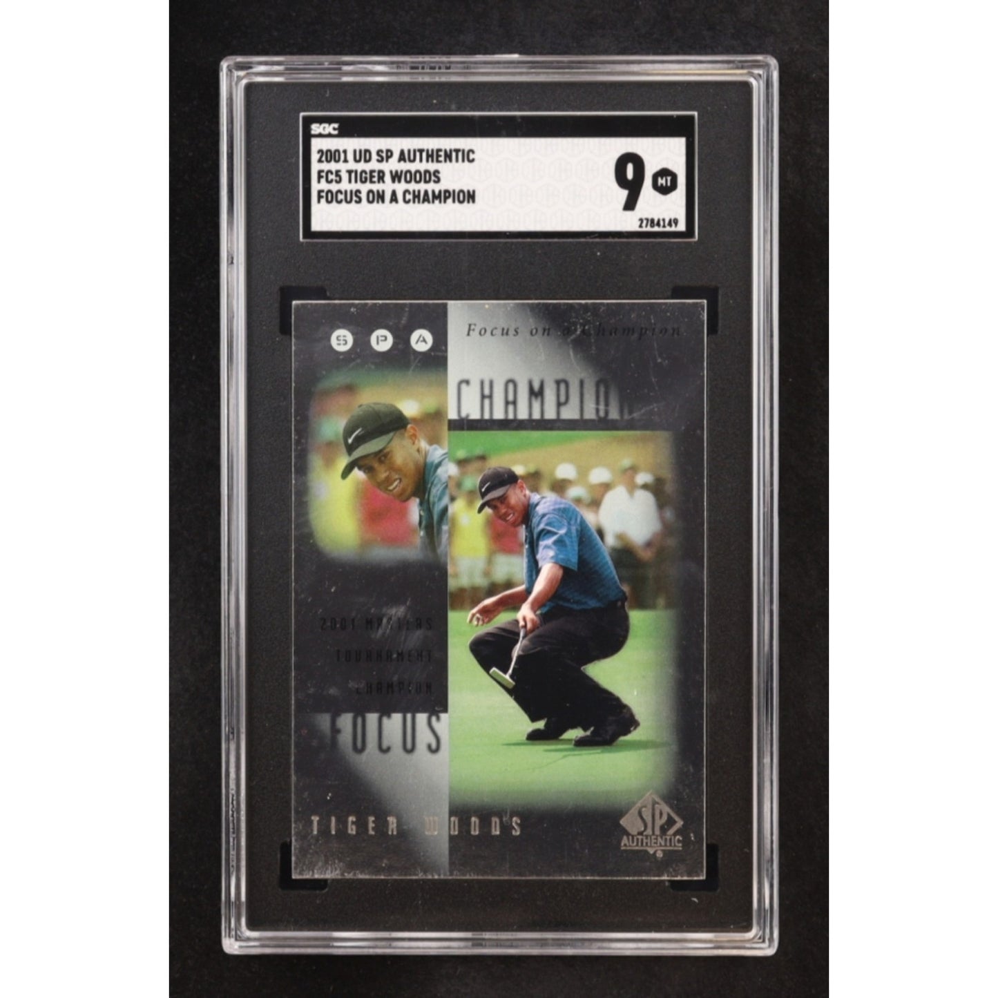 2001 SP Authentic - Focus on a Champion Tiger Woods #FC5 (RC)