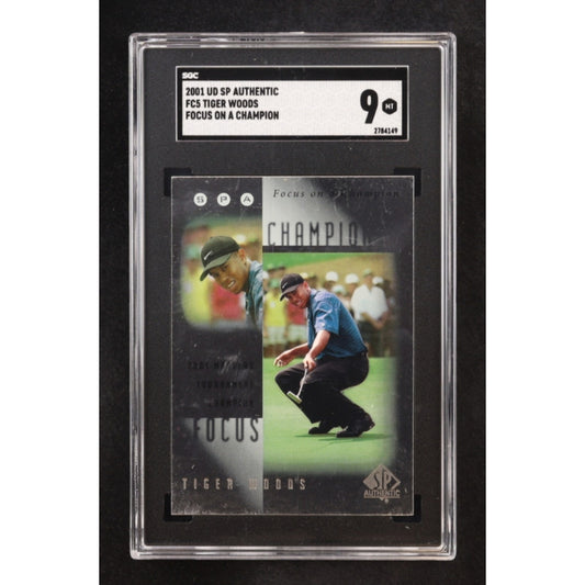 2001 SP Authentic - Focus on a Champion Tiger Woods #FC5 (RC)