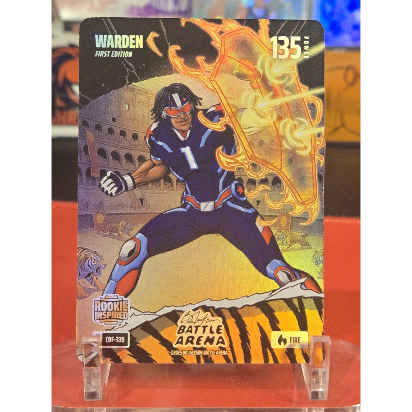 Battle Arena 2026 - Warden (Cam Ward) Fire Battlefoil #CBF-339 (RC)