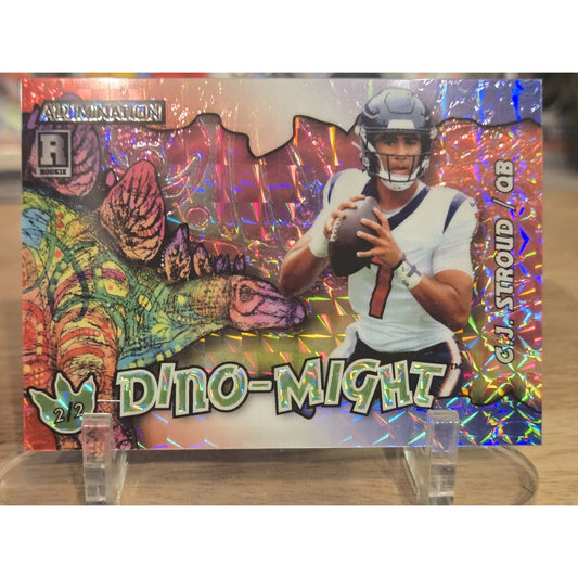 C.J. Stroud /2 Rc 2023 Wild Card Alumination Dinomight Exclusive #AD-CS2 T-Rex