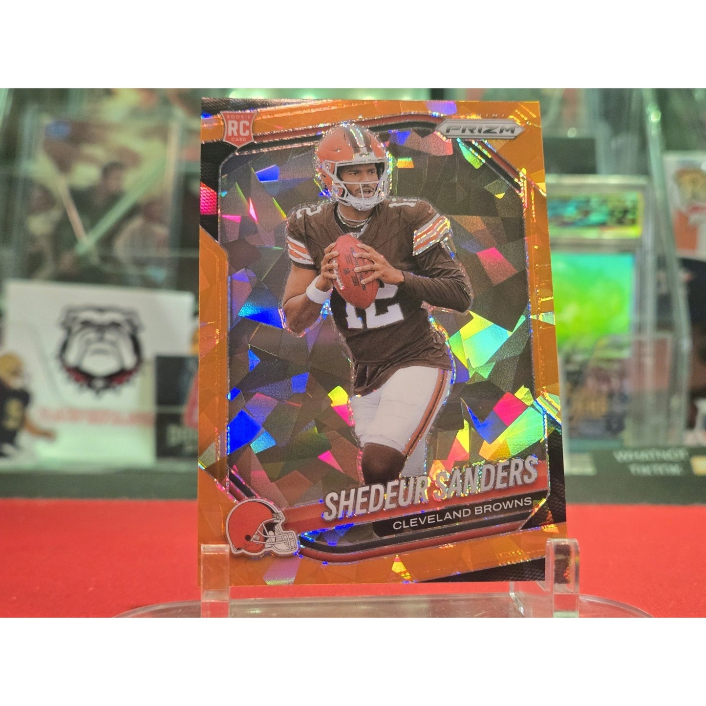 2025 Panini Prizm Shedeur Sanders Orange Ice Prizm RC #302