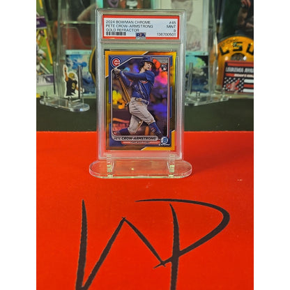 2024 Bowman Chrome - Pete Crow-Armstrong #45 Gold Refractor /50 (RC)
