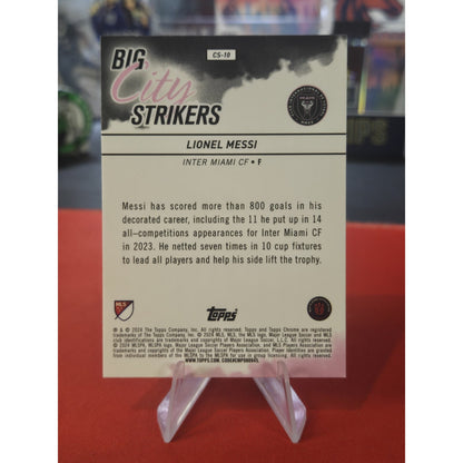 Lionel Messi 2024 Topps Chrome MLS #CS-10 Big City Strikers