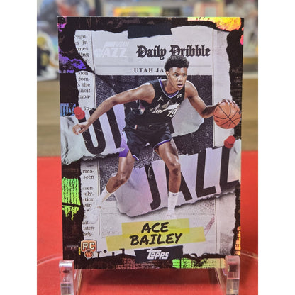 2025 Topps Refractor Ace Bailey RC Rookie Daily Dribble SP Jazz #DD-35 Foil