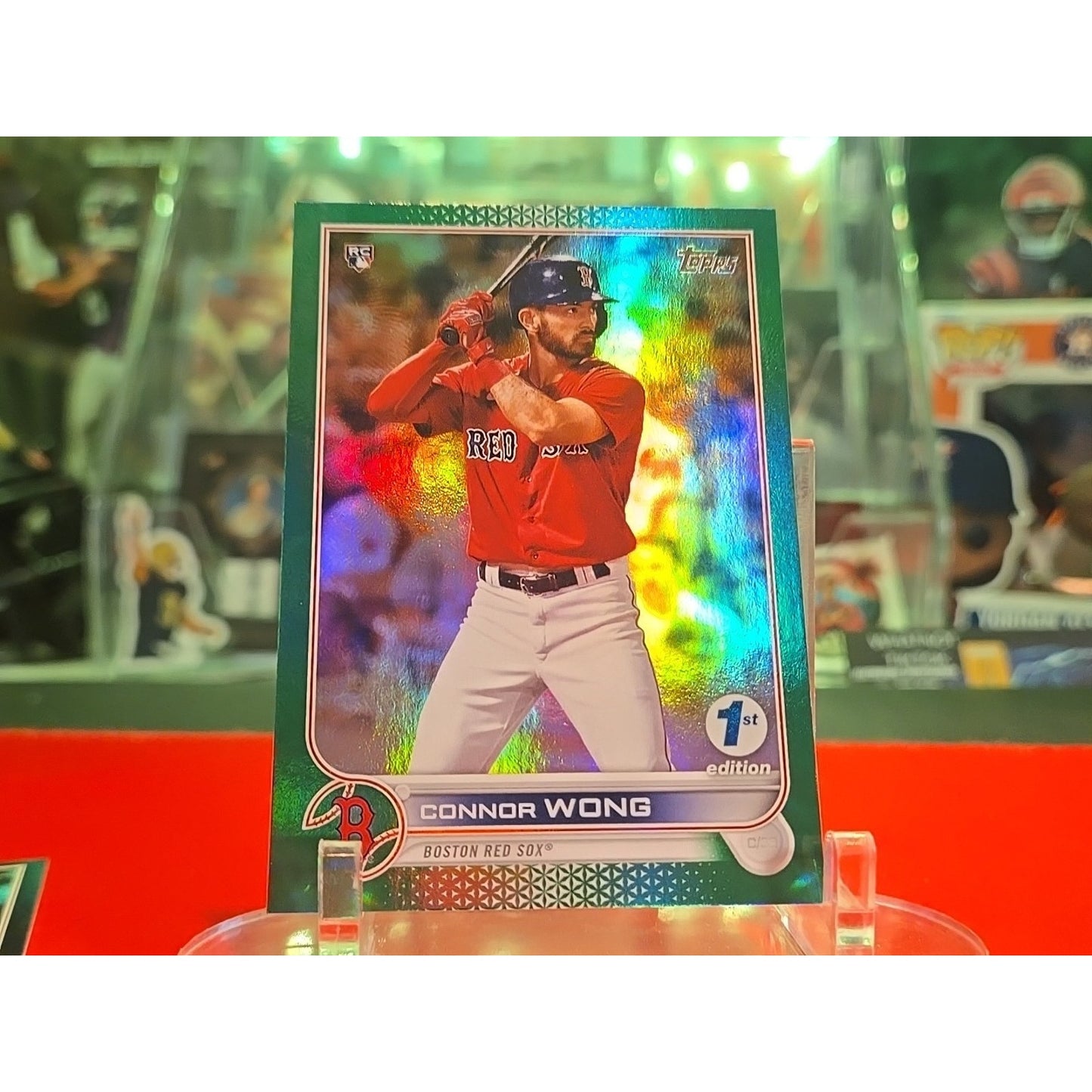 2022 Topps Series 1 1st Edition - Connor Wong #66 Green /150 (RC)