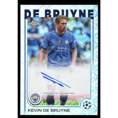 Kevin De Brunye 2025 Topps Chrome Toppsfractor Autograph Card /52