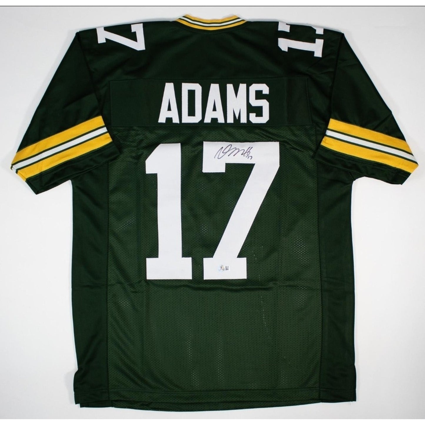 Davante Adams Autographed Custom Green Jersey JSA Authenticated
