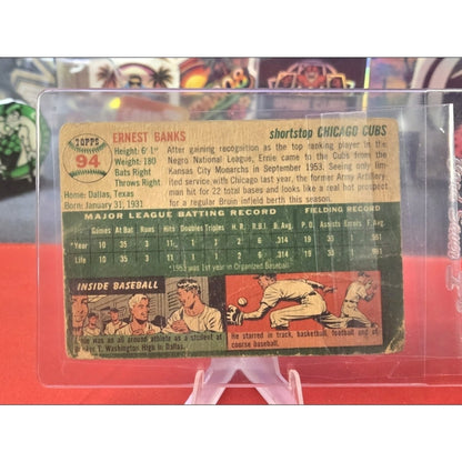 Ernie Banks RC 1954 Topps 94