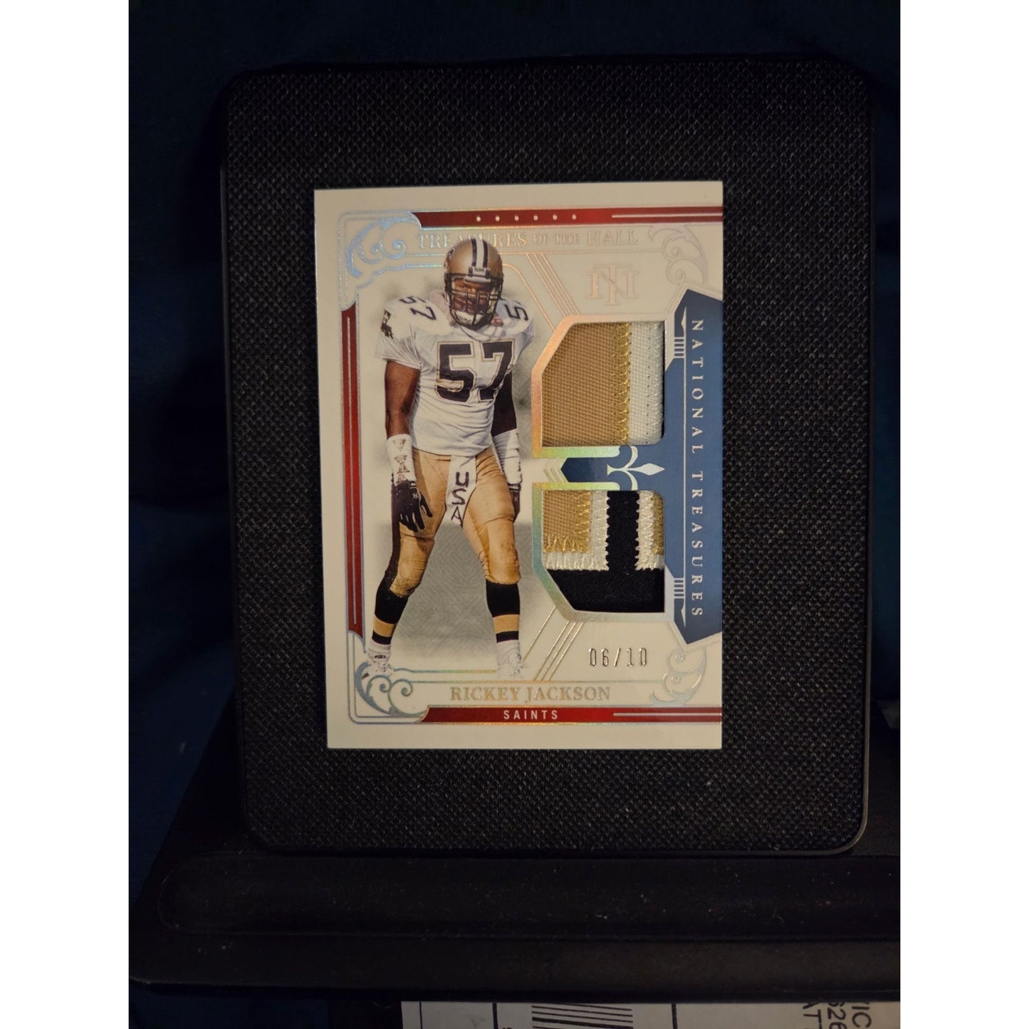 Rickey Jackson /10 Dual 3 Color Patch 2025 Panini National Treasures Saints
