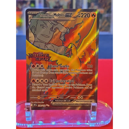 Team Rocket's Moltres ex 208/182 Sv10: Destined Rivals Holo
