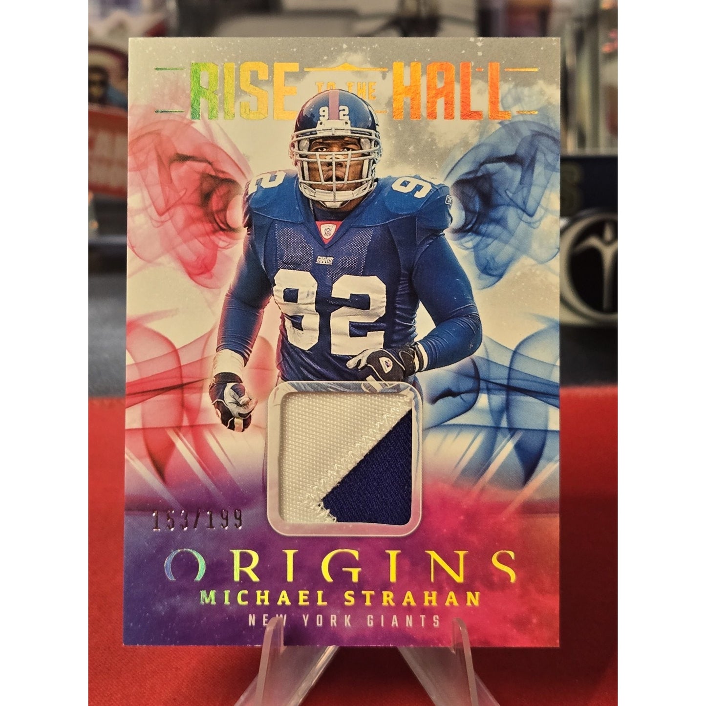 Michael Strahan /199 Patch 2025 Panini Origins - Rise to the Hall #RTH-MST
