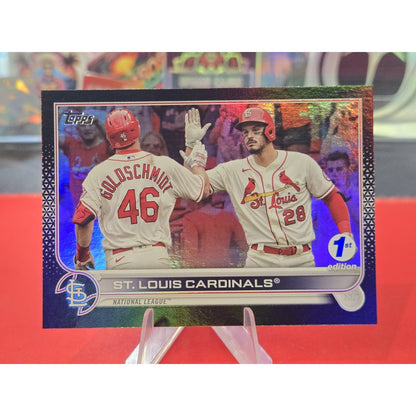 St. Louis Cards Black Refractor /25 Parallel 2022 Topps Series 1 1st Edition
