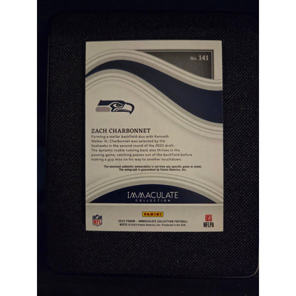 Zach Charbonnet /25 RPA 2023 Panini Immaculate Collection Seahawks New RB1