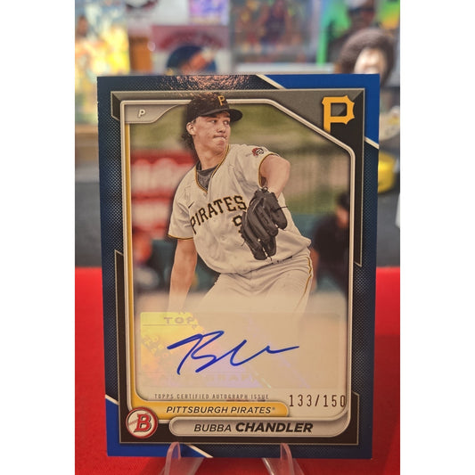 2024 Bowman - Paper Prospect Retail Autographs Bubba Chandler #PPRA-BC Blue...