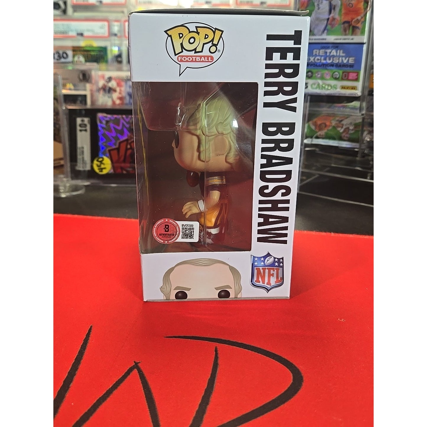 Terry Bradshaw Signed Autograph #85 Steelers Funko Pop Vinyl Figurine Beckett